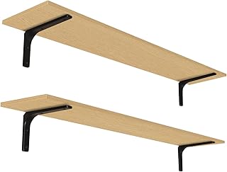Long Wall Shelves Set of 2, 55.1 Inches