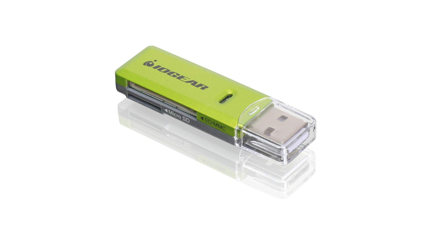 Portable USB 2.0 SD Card Reader with Dual Slots