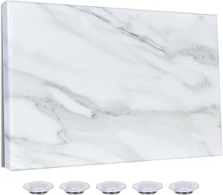 Marble Print Magnetic Dry Erase Board, 29.5x19.7 inches