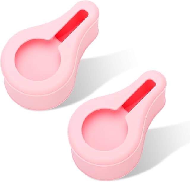 Pink silicone case for Oura Ring Gen3 charger