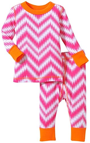 Baby Girls' Chevron PJ Set (Baby) - Pink/Orange - 3-6 Months