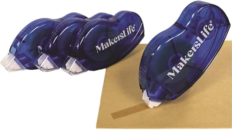 Double Sided Adhesive Tape for Crafts, 0.3" x 86.6"