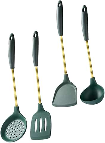 Stainless Steel Silicone Kitchenware Set with Utensils