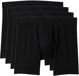 Men's Organic Cotton Boxer Briefs, 4-Pack