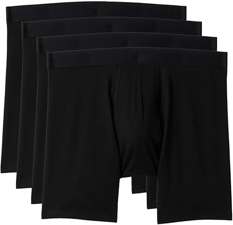 Men's Organic Cotton Boxer Briefs, 4-Pack