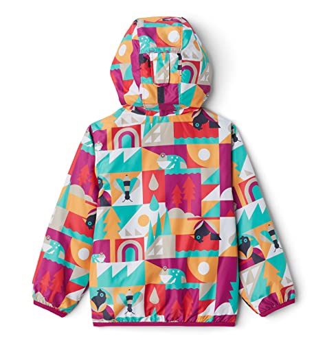 Baby Mini Pixel Grabber II Wind Jacket, Wild Fuchsia Summer Escape, 0/3