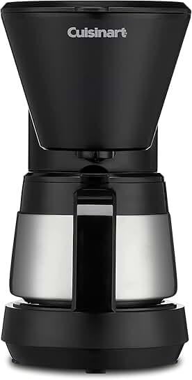 5-Cup Coffee Maker with Stainless Steel Carafe