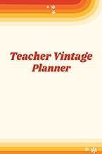 Vintage Teacher Planner with Weekly Overview and Attendance