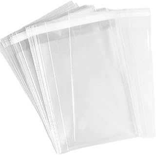 100 Clear Cellophane Bags for 5x7 Cards and Treats