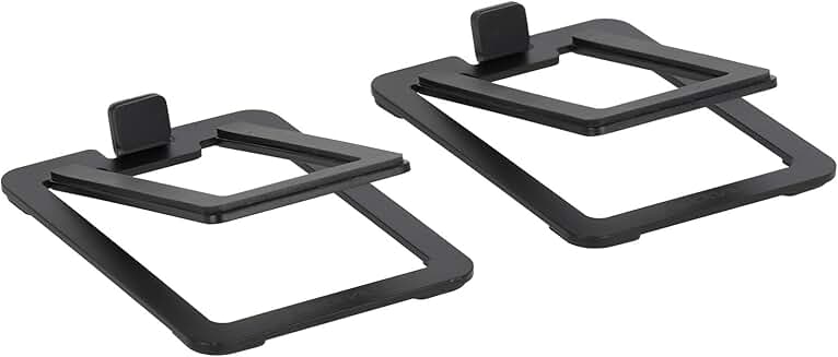 Pair of Low Profile Speaker Stands with Foam Pads