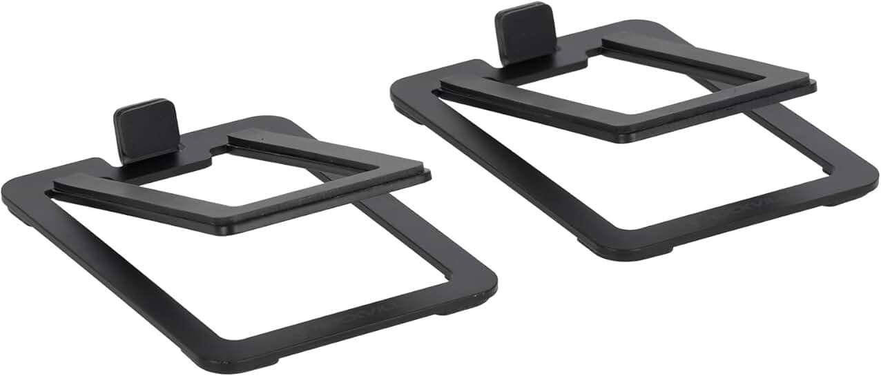 Pair of Low Profile Speaker Stands with Foam Pads