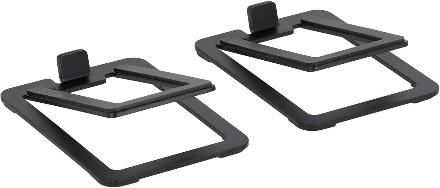 Pair of Low Profile Speaker Stands with Foam Pads