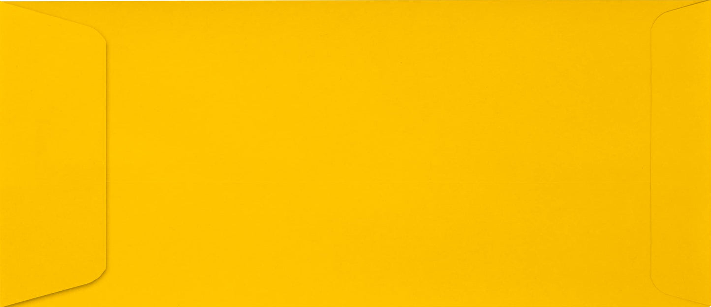 Yellow #10 Business Envelopes, Peel & Press, 50 Pack