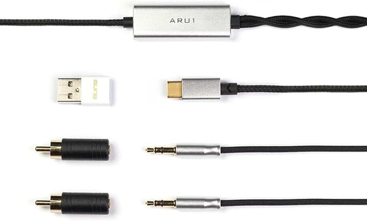 USB-C headphone cable with DAC for detachable headphones