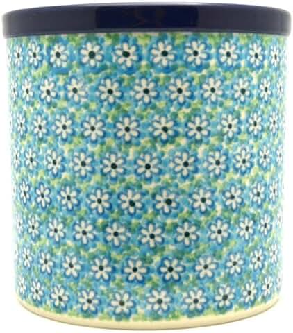 Key Lime Polish Pottery Utensil Holder