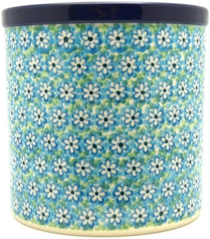 Key Lime Polish Pottery Utensil Holder