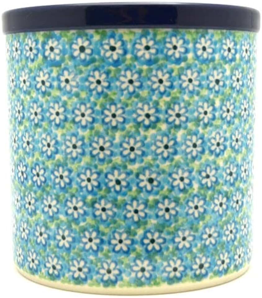 Key Lime Polish Pottery Utensil Holder