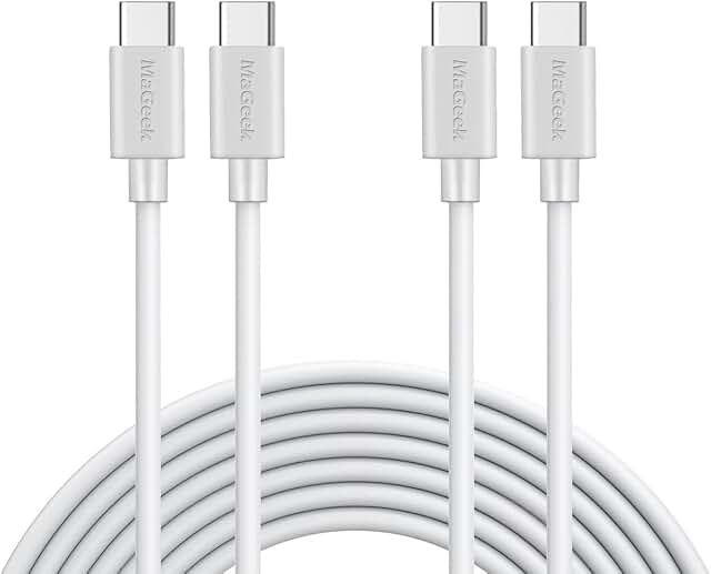10ft USB C to USB C Charging Cable, 2-Pack