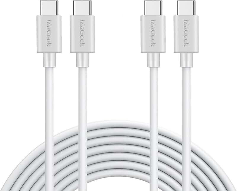 10ft USB C to USB C Charging Cable, 2-Pack