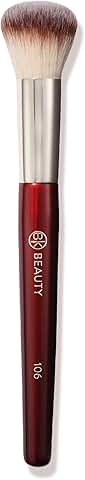 Round Foundation Brush for Liquid and Cream Makeup