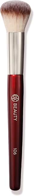 Round Foundation Brush for Liquid and Cream Makeup