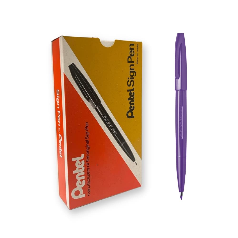 Violet Fiber-Tipped Pen, 12 Pack