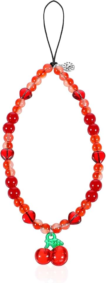 Beaded Phone Charm and Wrist Strap for Women