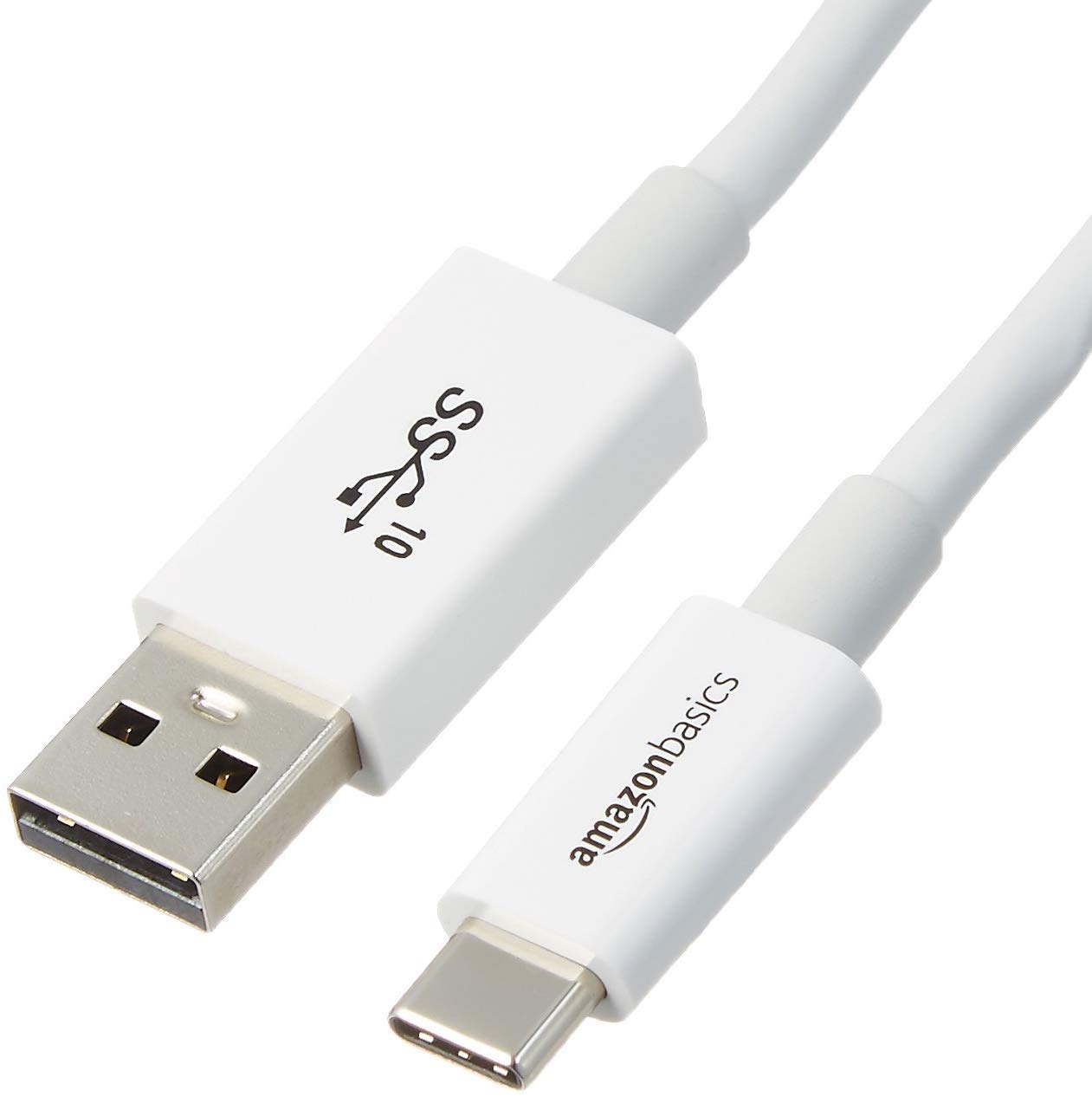 USB-C to USB-A 3.1 Gen 2 Adapter, 3 Feet, White
