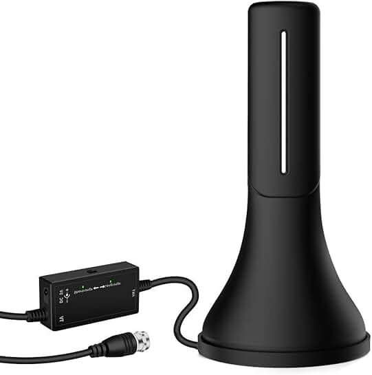 Portable indoor digital TV antenna with 50-mile range