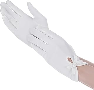 Elegant Satin Short Gloves for Weddings and Events