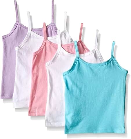 Girls' Cotton Tagless Camisole in Toddler Sizes