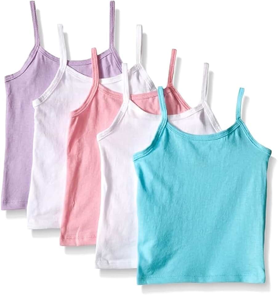 Girls' Cotton Tagless Camisole in Toddler Sizes