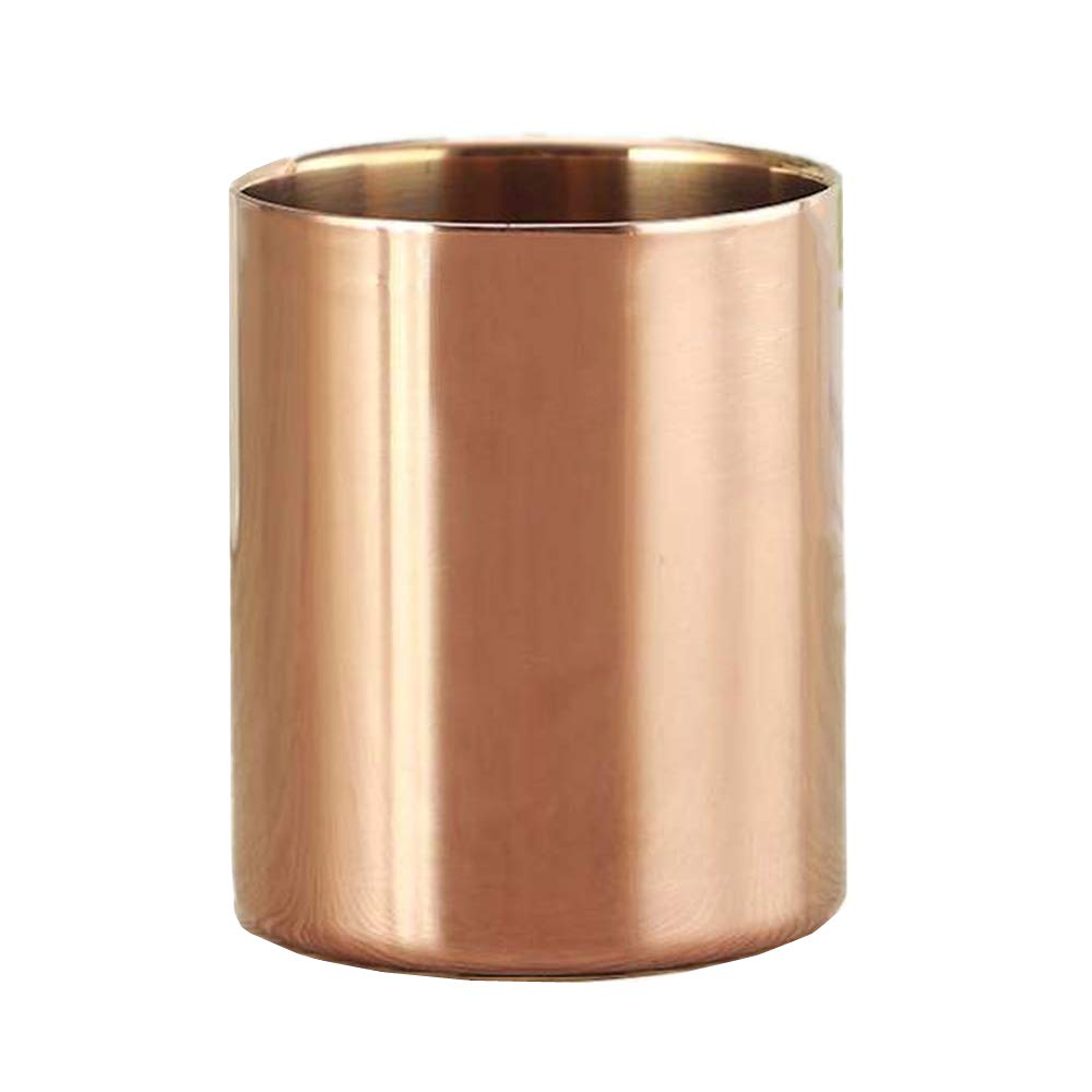 Rose Gold Stainless Steel Pen and Brush Holder