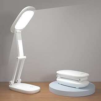 Rechargeable Foldable LED Desk Lamp with Brightness Control