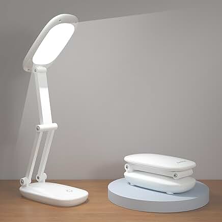 Rechargeable Foldable LED Desk Lamp with Brightness Control