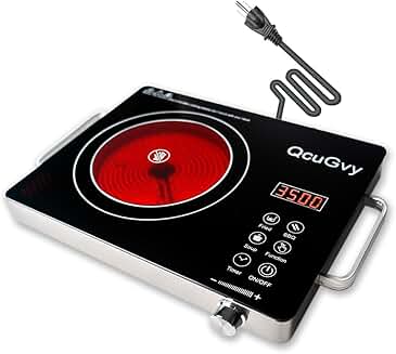 Portable Infrared Electric Hot Plate with Timer