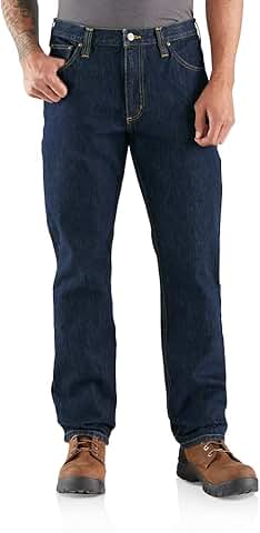 Men's Relaxed Straight Rugged Flex Utility Jeans
