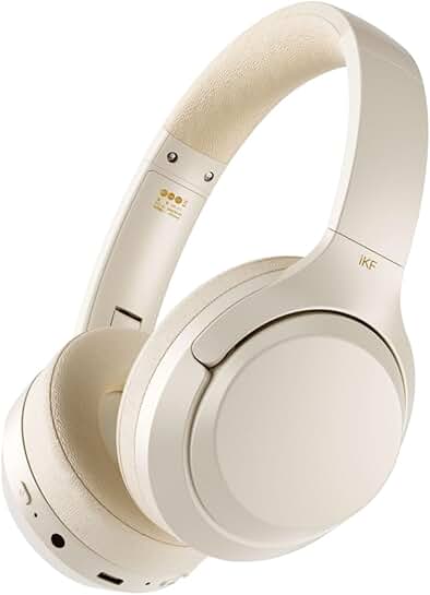 Wireless Bluetooth Over-Ear Headphones with 100H Playtime