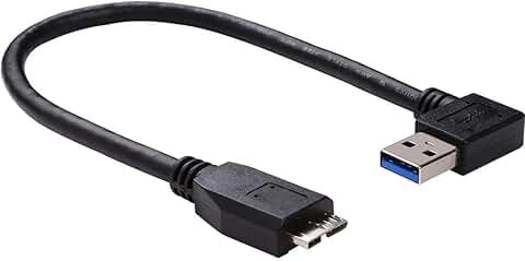 1 ft USB 3.0 Micro-B Cable for External Devices