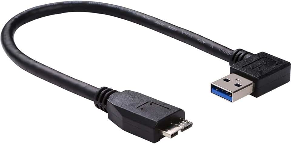 1 ft USB 3.0 Micro-B Cable for External Devices