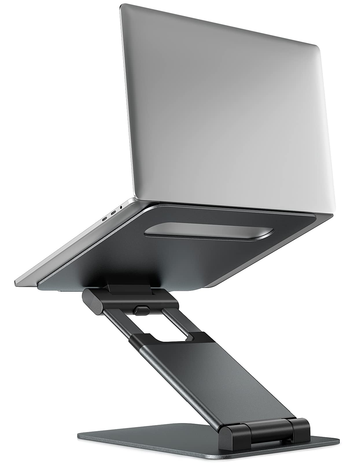 Laptop Stand for Desk, Ergonomic Sit to Stand Laptop Holder Convertor, Adjustable Height from 1.18" to 21", Supports up to 22lbs, Compatible with MacBook, All Laptops Computer Tablets 10-17"