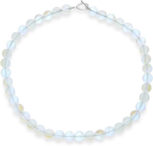 Classic Hand Knotted Semi Precious Gemstone Bead Necklace