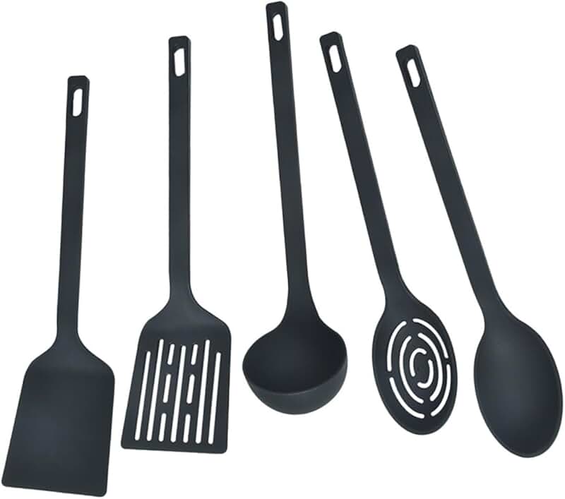 Ergonomic Nylon Kitchen Utensil Set for Cooking
