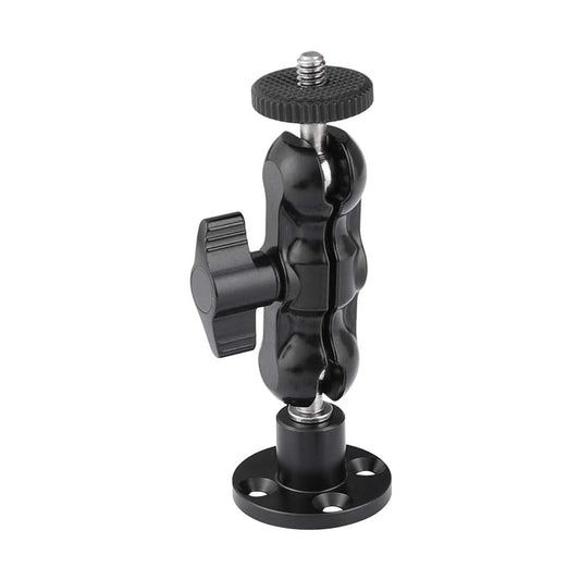 1/4"-20 Mini Ball Head Wall Ceiling Mount for Monitor Home Surveillance System (Black)