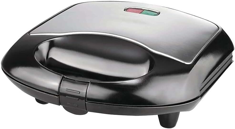 Dual Sandwich Maker with Non-Stick Plates and Cool Touch Handles