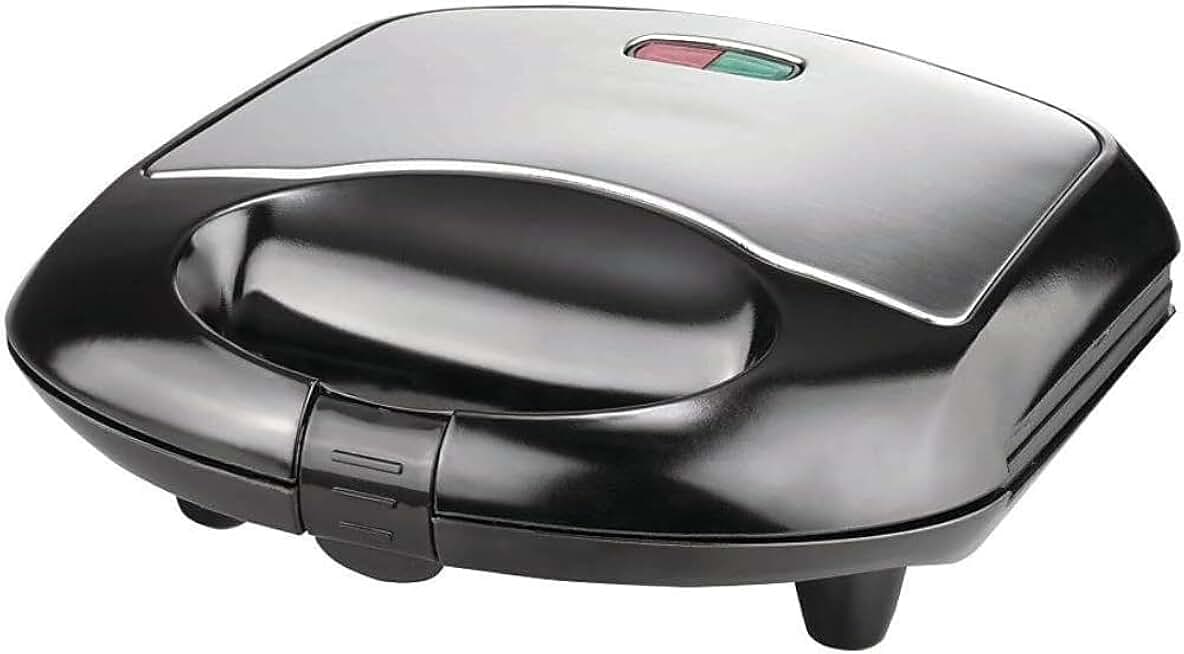 Dual Sandwich Maker with Non-Stick Plates and Cool Touch Handles