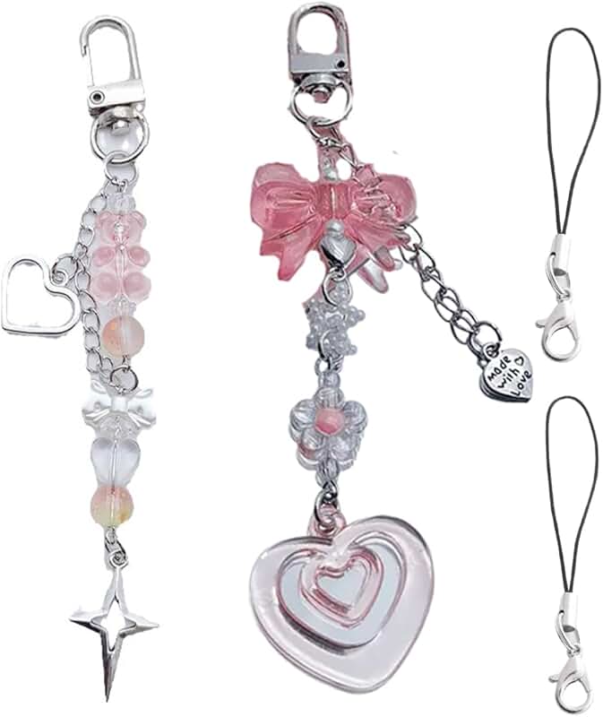 Cute Y2K Car Keychain for Women and Girls