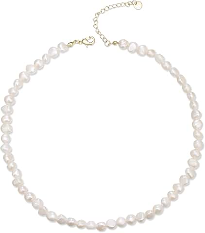 Elegant Baroque Pearl Choker with Turquoise and Crystal Beads