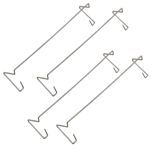 Set of four 9cm stainless steel CPU fan clips
