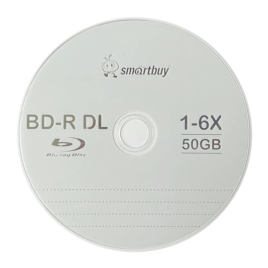 10 Pack Bd-r Dl 50gb 6X Blu-ray Double Layer Recordable Disc Blank Logo Data Video Media 10-Discs Spindle